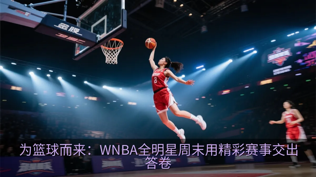 女子篮球全明星赛中球员起跳上篮